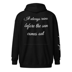 Goat Logo - "It always rains before the sun comes out" hoodie